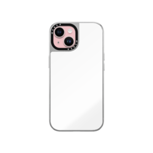 iPhone 15 Customize Silver Mirror Case
