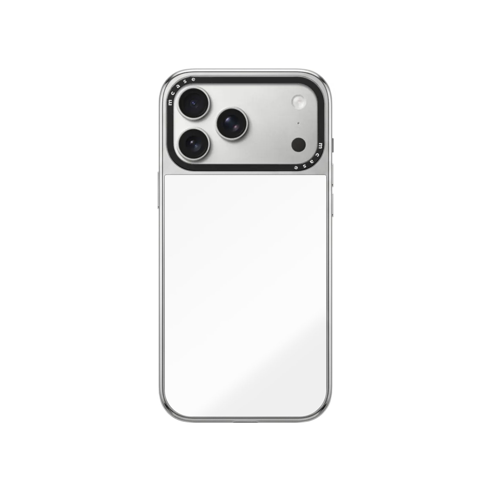 iPhone 17 Pro Max Customize Silver Mirror Case